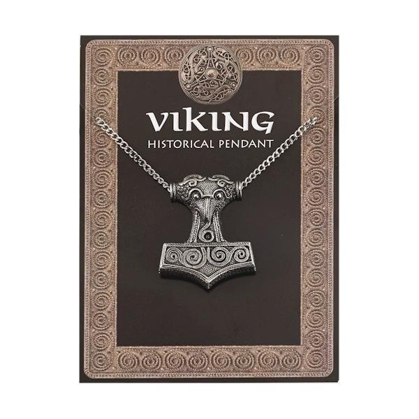 THAP   Halskjede, Thors Hammer Amulet Pendant Viking, Westair